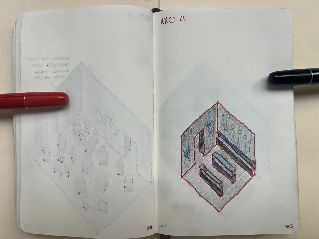 Bocetos, objetos y cuadernos de viaje