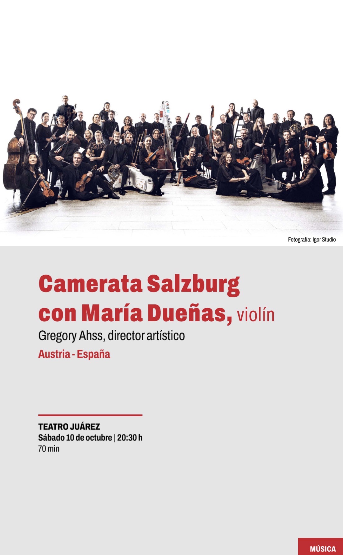 Camerata Salzburg con Mar&iacute;a Due&ntilde;as, viol&iacute;n