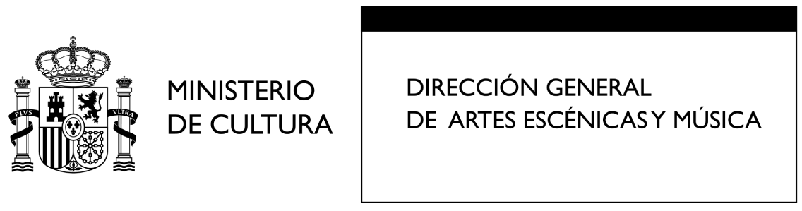 Ministerio de Cultura de España. Dirección General de Artes Escénicas y Música
