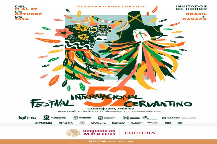 El Festival Internacional Cervantino revela el cartel para su edición 52: un homenaje a Oaxaca y Brasil 