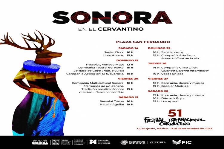 Presentan elenco artístico de Sonora para el Cervantino